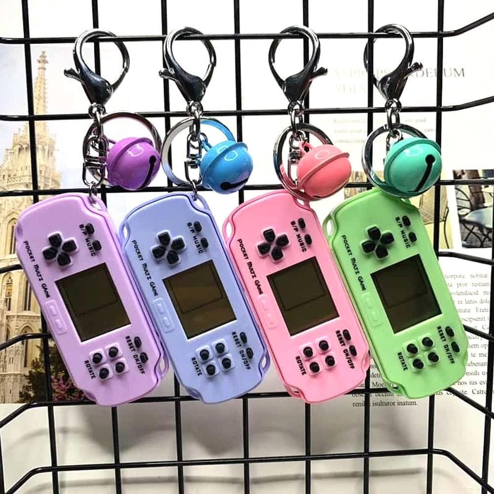 Retro Handheld Console Built-in 26 Video Games Keychain - Madina Gift