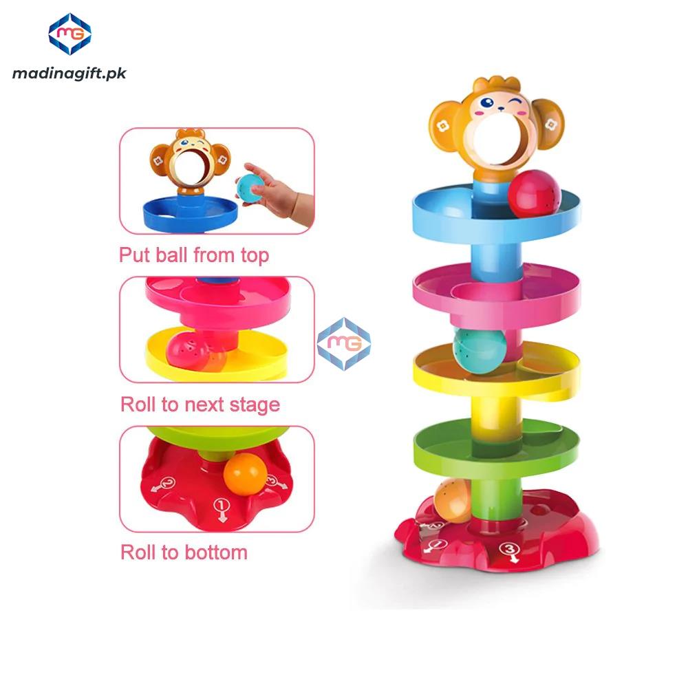 5 Tier Roll the Ball Activity Game for Toddlers - Madina Gift