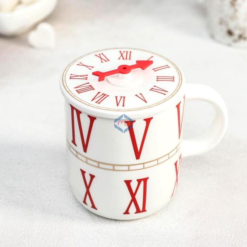 Roman Numerals Clock Mug - Madina GiftRoman Numerals Clock Mug - Madina Gift