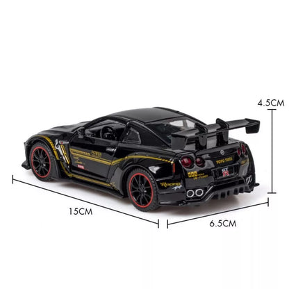 Nissan GT-R Diecast Alloy Car Model 1:24 Scale With Light And Music - Madina Gift