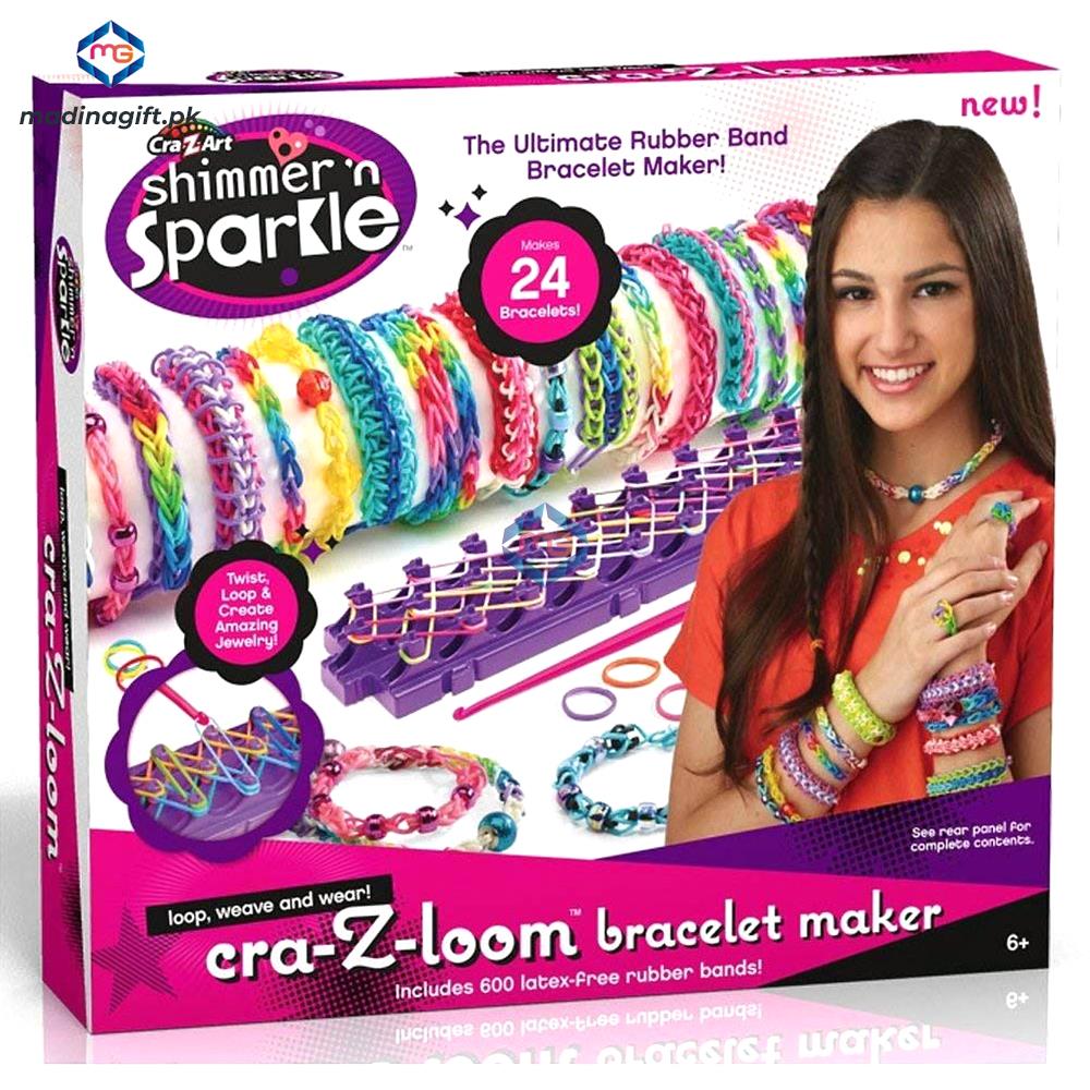 Shinning Star Crazy Loom Bracelet Maker - Includes 600 Loom Bands - Madina Gift