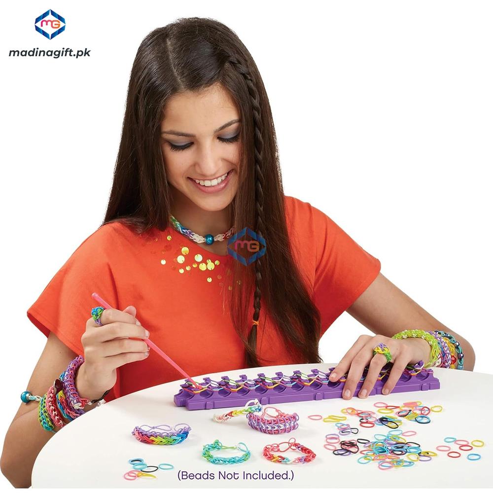 Shinning Star Crazy Loom Bracelet Maker - Includes 600 Loom Bands - Madina Gift