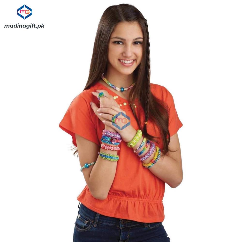 Shinning Star Crazy Loom Bracelet Maker - Includes 600 Loom Bands - Madina Gift