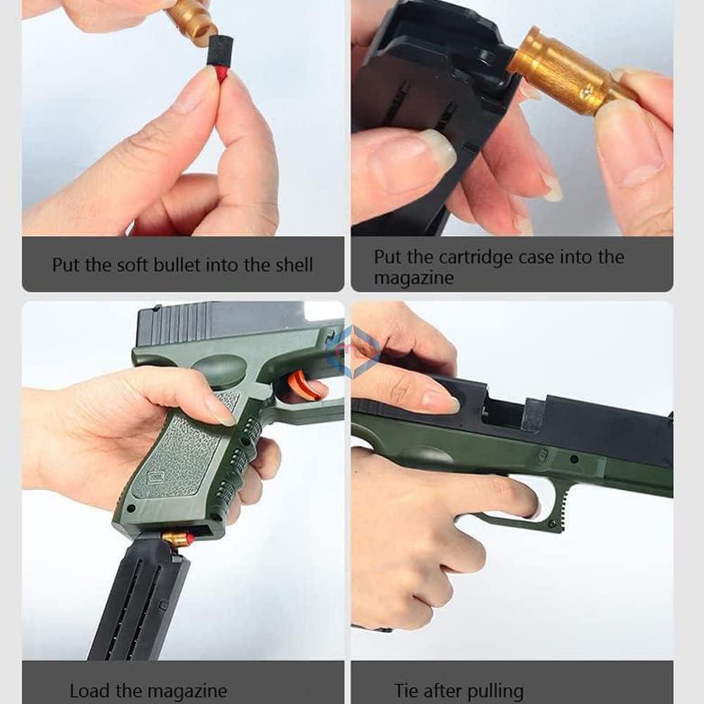 Shell Ejection Soft Bullets Toy Gun - 998-21 - Madina Gift
