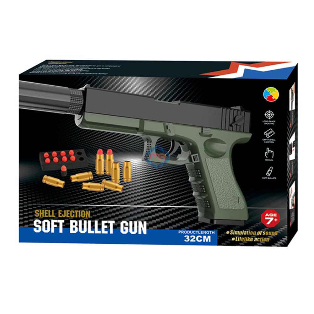 Shell Ejection Soft Bullets Toy Gun - 998-21 - Madina Gift