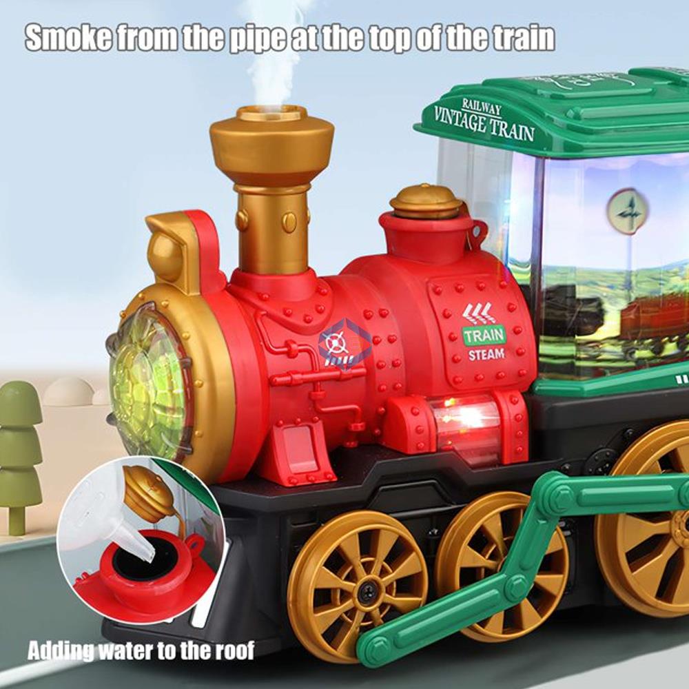 Smoke Effect Train Engine - QB-34Y - Madina Gift