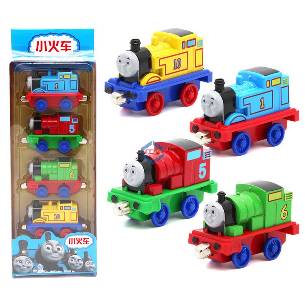 Thomas & Friends Die Cast Magnetic 4 Pcs Train Set - QQ37 - Madina Gift