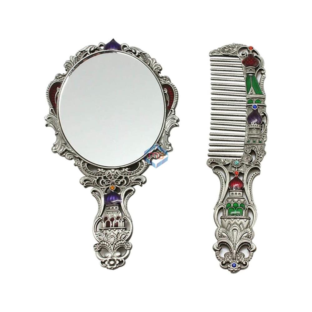 Women's Vintage Cosmetic Mirror & Comb - Madina Gift