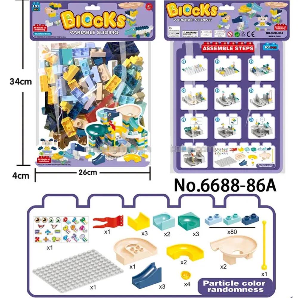 Variable Sliding Building Blocks - 6688-86A - Madina Gift