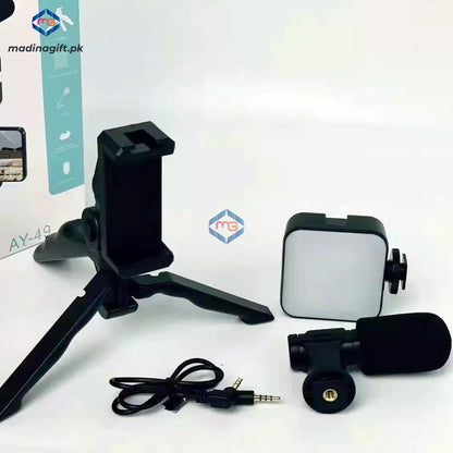 Video Making Kit Vlogging Tripod AY-49 - Madina Gift