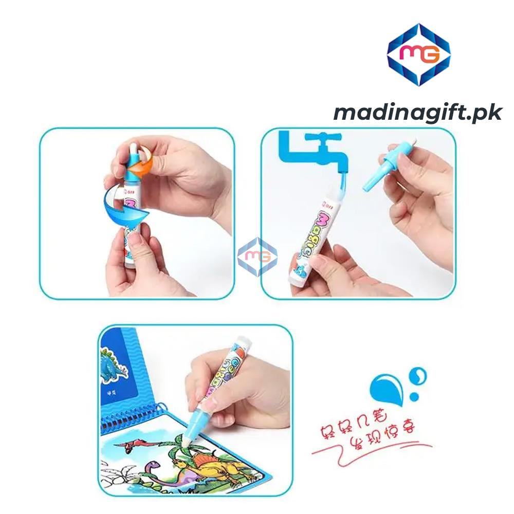 Water Doodle Coloring Zoo Book - GY9780 - Madina Gift