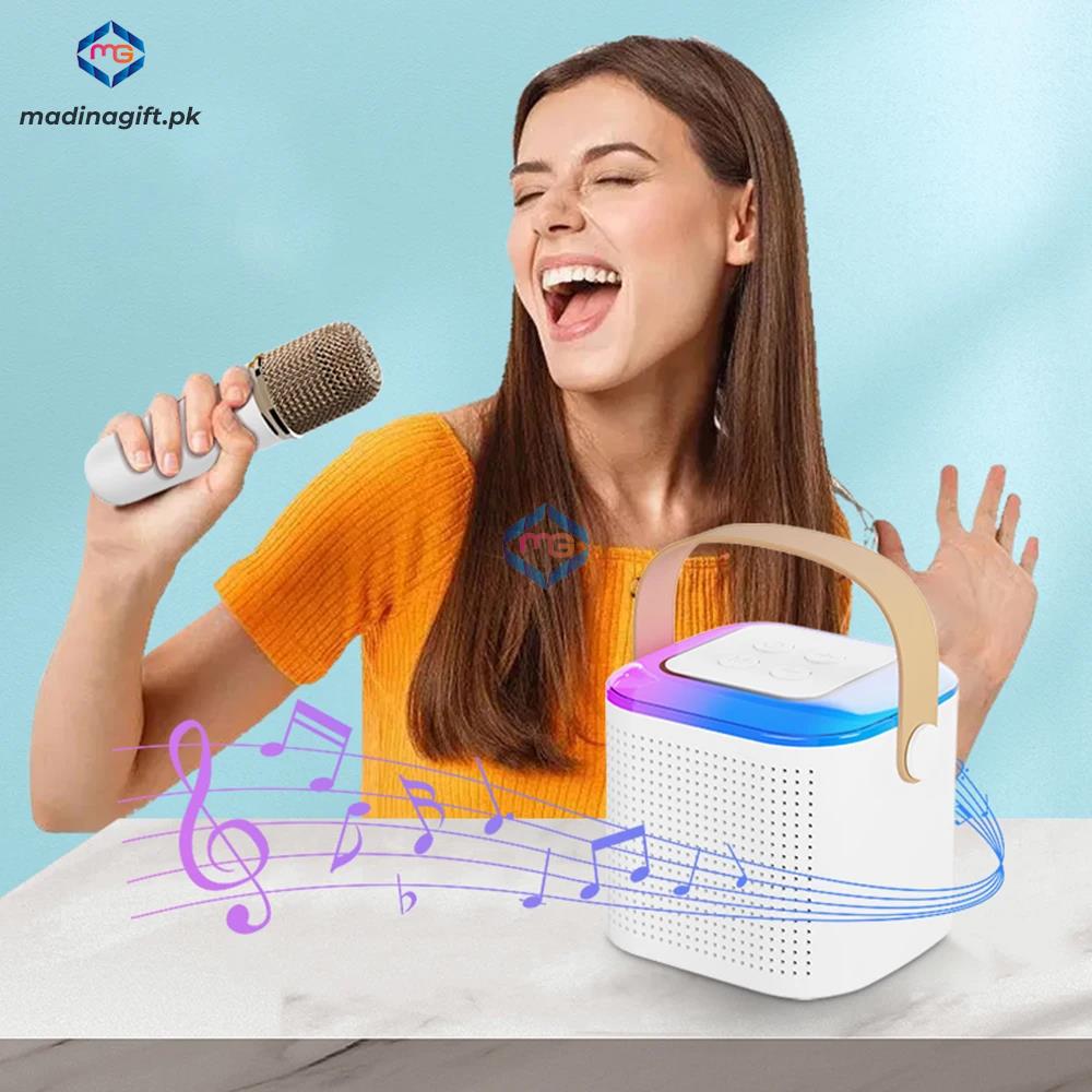 Wireless Karaoke Speaker With Microphone Y1 - Madina Gift