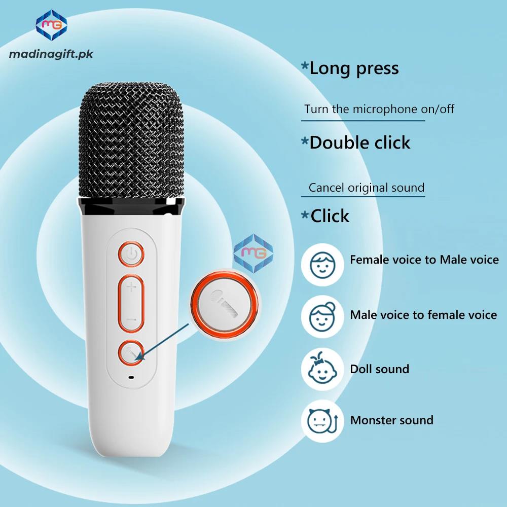 Wireless Karaoke Speaker With Microphone Y1 - Madina Gift