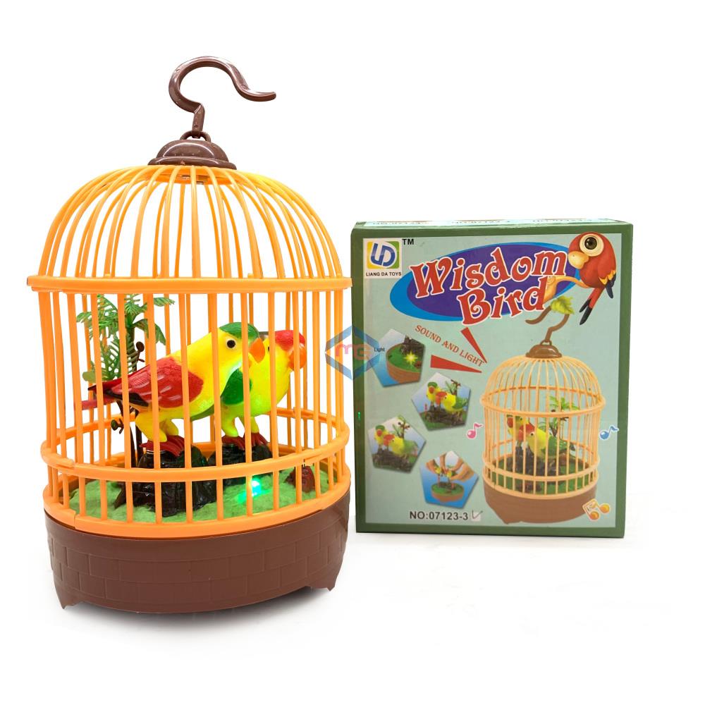 Voice Control Musical Bird Cage - 07123 - Madina Gift